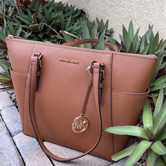 Michael Kors Large Charlotte Top Zip Tote Leather - Picture 7 of 16